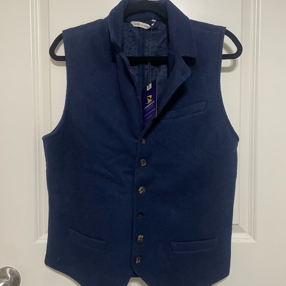 Elegant Midnight Blue Men's Vest
